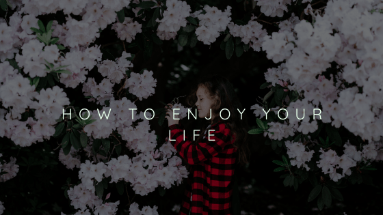 girl enjoying flowers like enjoying life